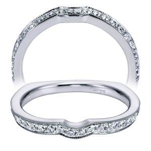 Taryn 14 Karat White Gold Curved Wedding Band TW6094W44JJ