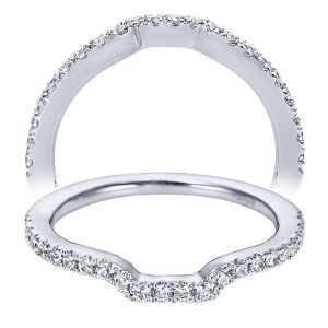 Taryn 14 Karat White Gold Curved Wedding Band TW6098W44JJ