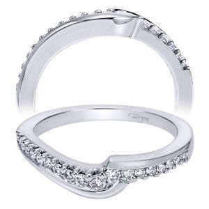 Taryn 14 Karat White Gold Curved Wedding Band TW6110W44JJ