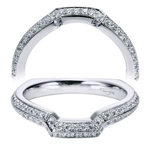 Taryn 14 Karat White Gold Curved Wedding Band TW6116W44JJ