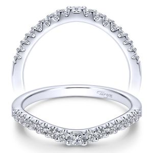 Taryn 14 Karat White Gold Curved Wedding Band TW6271W44JJ