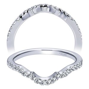 Taryn 14 Karat White Gold Curved Wedding Band TW6277W44JJ