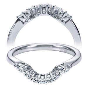 Taryn 14 Karat White Gold Curved Matching Wedding Band TW6285W44JJ