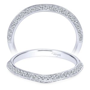 Taryn 14 Karat White Gold Curved Wedding Band TW6286W44JJ