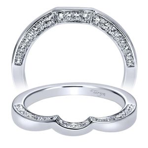 Taryn 14 Karat White Gold Curved Wedding Band TW6288W44JJ