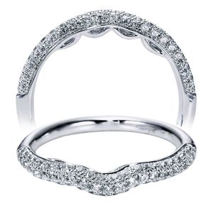 Taryn 14 Karat White Gold Curved Wedding Band TW6289W44JJ