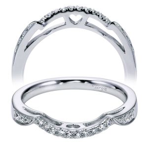 Taryn 14 Karat White Gold Straight Wedding Band TW6358W44JJ