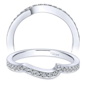 Taryn 14 Karat White Gold Round Curved Wedding Band TW6360W44JJ