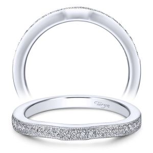 Taryn 14 Karat White Gold Straight Wedding Band TW6389W44JJ