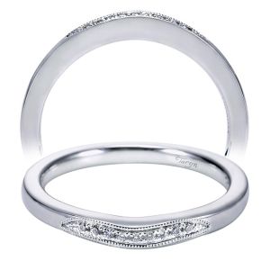 Taryn 14 Karat White Gold Straight Wedding Band TW6391W44JJ