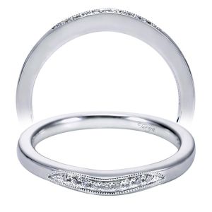 Taryn 14 Karat White Gold Straight Wedding Band TW6391W44JJ