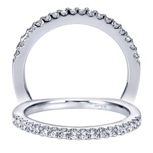 Taryn 14 Karat White Gold Straight Wedding Band TW6410W44JJ