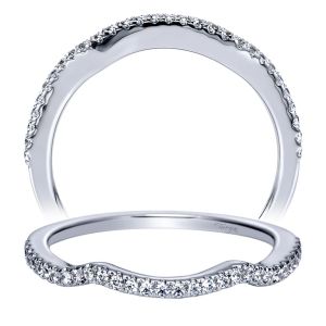 Taryn 14 Karat White Gold Curved Wedding Band TW6435W44JJ