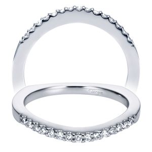 Taryn 14 Karat White Gold Curved Wedding Band TW6567W44JJ