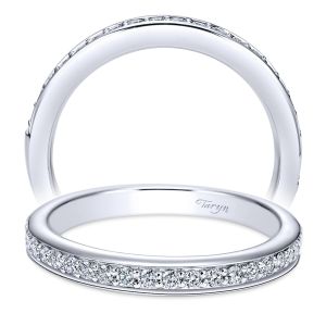 Taryn 14 Karat White Gold Straight Wedding Band TW6573W44JJ