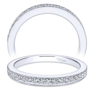 Taryn 14 Karat White Gold Straight Wedding Band TW6629W44JJ