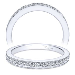 Taryn 14 Karat White Gold Straight Wedding Band TW6629W44JJ