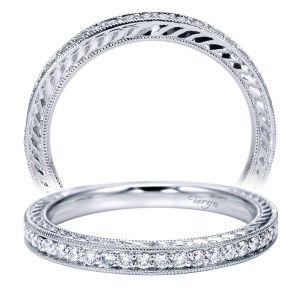 Taryn 14 Karat White Gold Straight Wedding Band TW6633W44JJ