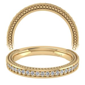 Taryn 14 Karat Yellow Gold Straight Wedding Band TW6636Y44JJ