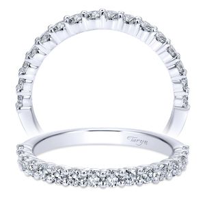 Taryn 14 Karat White Gold Straight Wedding Band TW6641W44JJ