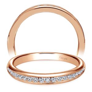 Taryn 14 Karat Rose Gold Curved Wedding Band TW6664K44JJ