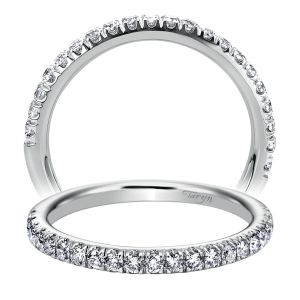 Taryn 14 Karat White Gold Round Straight Wedding Band TW6671W44JJ