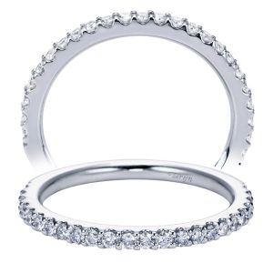 Taryn 14 Karat White Gold Straight Wedding Band TW6675W44JJ