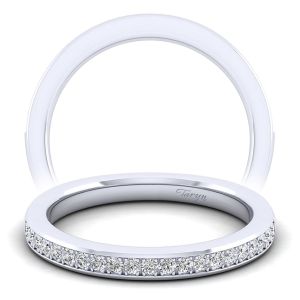 Taryn 14 Karat White Gold Straight Wedding Band TW6684W44JJ