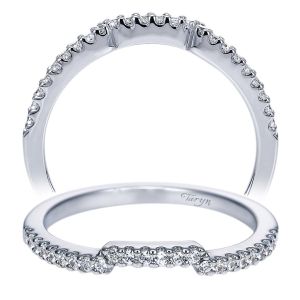 Taryn 14 Karat White Gold Matching Curved Wedding Band TW6689W44JJ