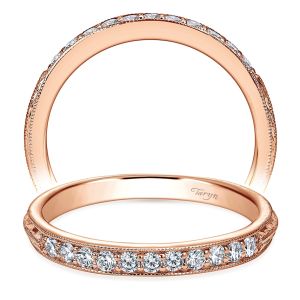 Taryn 14 Karat Rose Gold Straight Wedding Band TW6707K44JJ