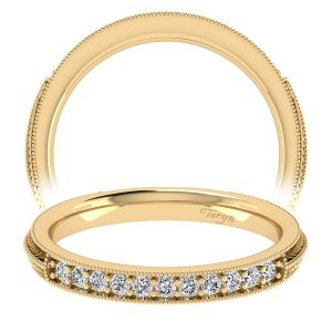 Taryn 14 Karat Yellow Gold Straight Wedding Band TW6707Y44JJ