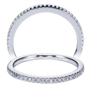 Taryn 14 Karat White Gold Straight Wedding Band TW6710W44JJ