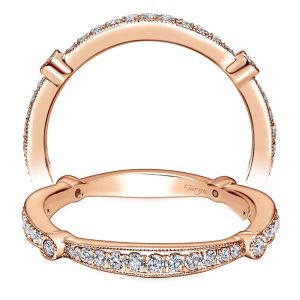 Taryn 14 Karat Rose Gold Curved Wedding Band TW6711K44JJ