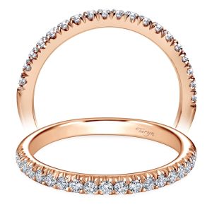 Taryn 14 Karat Rose Gold Straight Wedding Band TW6872K44JJ