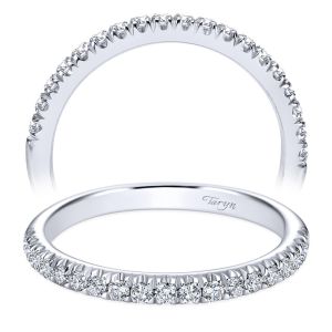 Taryn 14 Karat White Gold Round Straight Wedding Band TW6872W44JJ