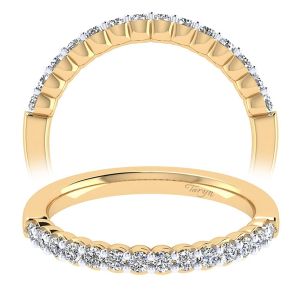 Taryn 14 Karat Yellow/White Gold Straight Wedding Band TW6874M44JJ