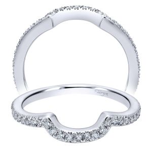 Taryn 14 Karat White Gold Curved Wedding Band TW6950W44JJ