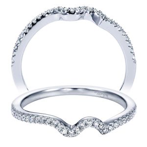 Taryn 14 Karat White Gold Curved Wedding Band TW6956W44JJ