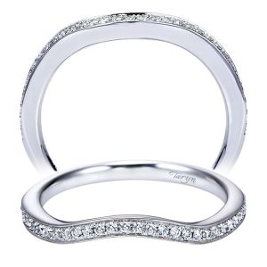 Taryn 14 Karat White Gold Curved Wedding Band TW6960W44JJ