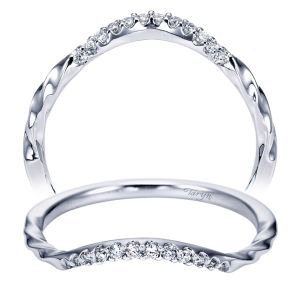 Taryn 14 Karat White Gold Curved Wedding Band TW6963W44JJ