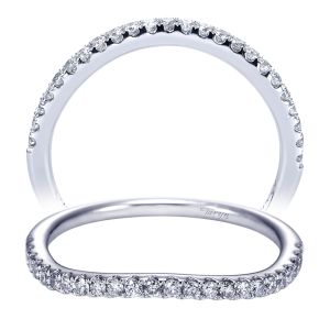 Taryn 14 Karat White Gold Curved Wedding Band TW6964W44JJ