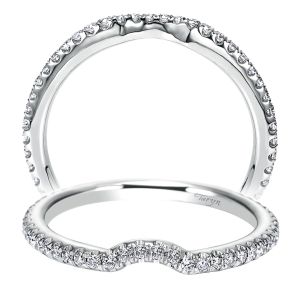 Taryn 14 Karat White Gold Straight Wedding Band TW6970W44JJ
