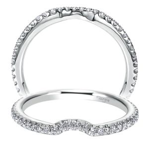 Taryn 14 Karat White Gold Straight Wedding Band TW6970W44JJ