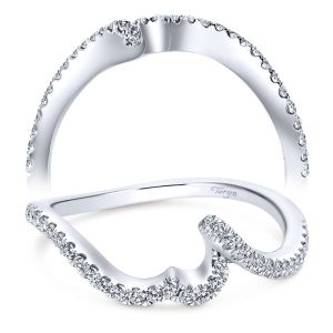 Taryn 14 Karat White Gold Curved Wedding Band TW6972W44JJ