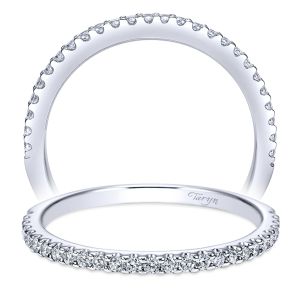 Taryn 14 Karat White Gold Straight Wedding Band TW7227W44JJ