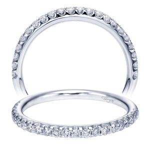 Taryn 14 Karat White Gold Straight Wedding Band TW7254W44JJ