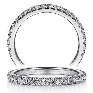 Taryn 14 Karat White Gold Matching Straight Wedding Band TW7259C4W44JJ