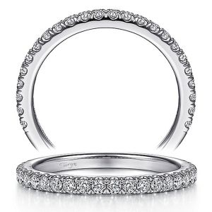 Taryn 14 Karat White Gold Matching Straight Wedding Band TW7259R8W44JJ