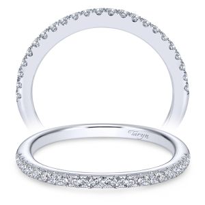 Taryn 14 Karat White Gold Curved Wedding Band TW7260W44JJ