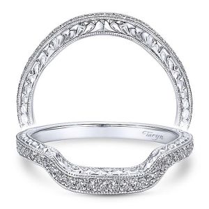 Taryn 14 Karat White Gold Matching Curved Wedding Band TW7264W44JJ